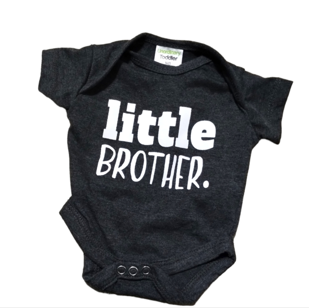 Unordinary little brother newborn outfit  boy bodysuit coming home outfits boy